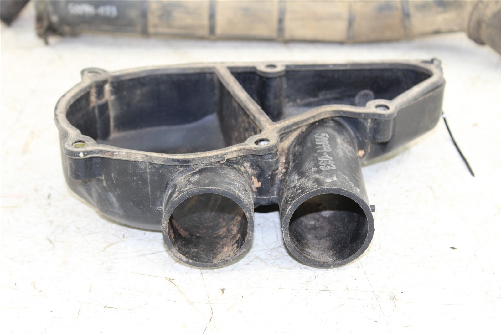 1989 Yamaha Breeze 125 Outer Clutch Cover Air Intake Ducts Tubes Boots