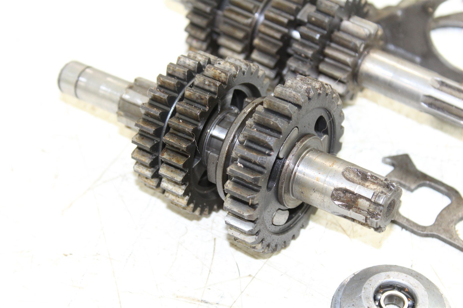 1984 Kawasaki KX 125 Transmission Gears Shift Shaft Forks Drum