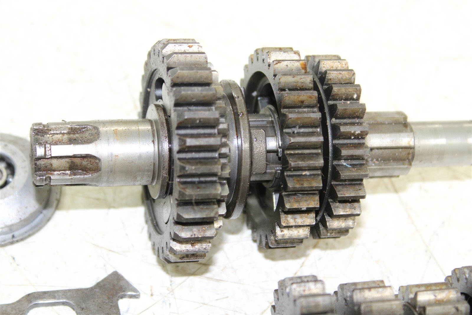 1984 Kawasaki KX 125 Transmission Gears Shift Shaft Forks Drum