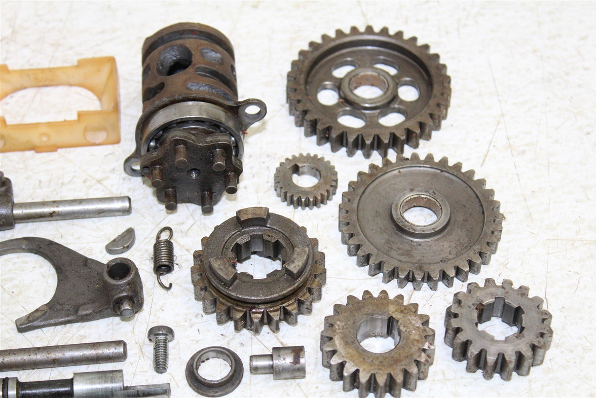 1984 Kawasaki KX 125 Transmission Gears Shift Shaft Forks Drum