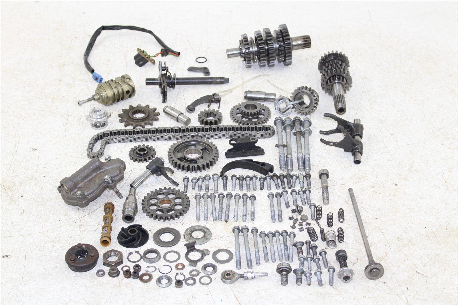 2006 KTM 250 SXF Transmission Gears Shift Shaft Forks Drum