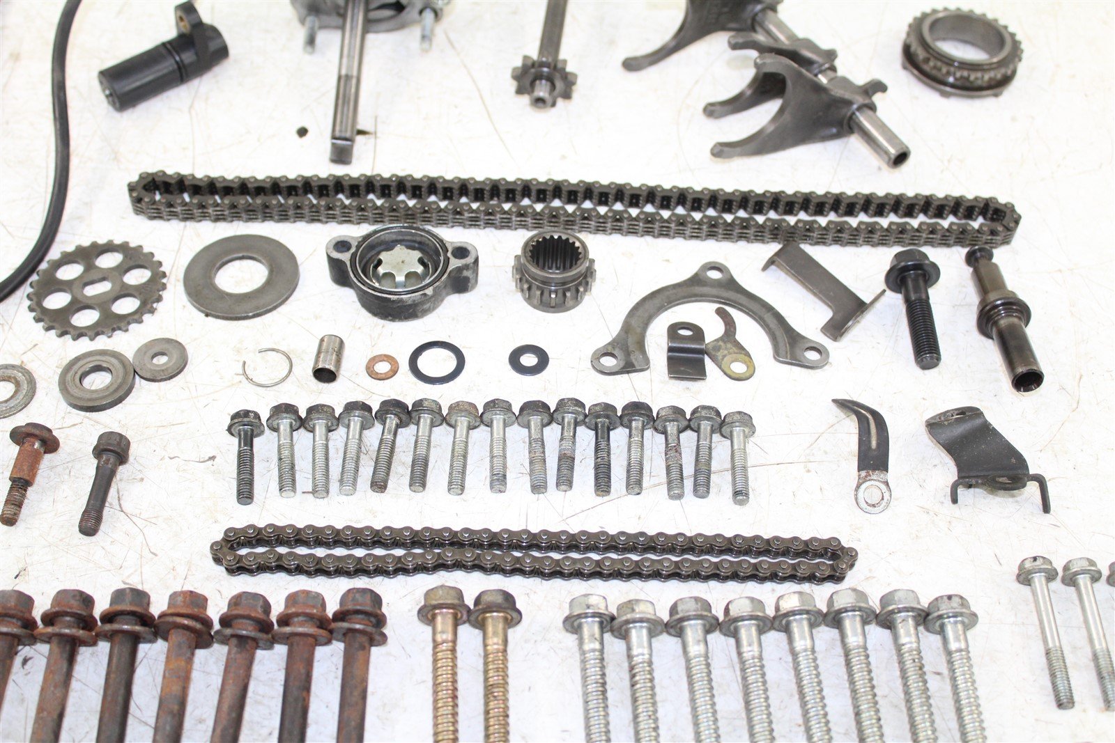 2005 Honda CBR 600RR Transmission Gears Shift Shaft Forks Drum