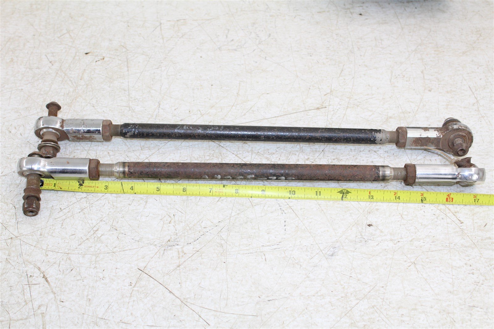2004 Kawasaki KFX 400 Tie Rods Ends Left Right 17" Long Aftermarket