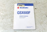 Suzuki GSX600F Owners Manual Book 99011-19C68-03A