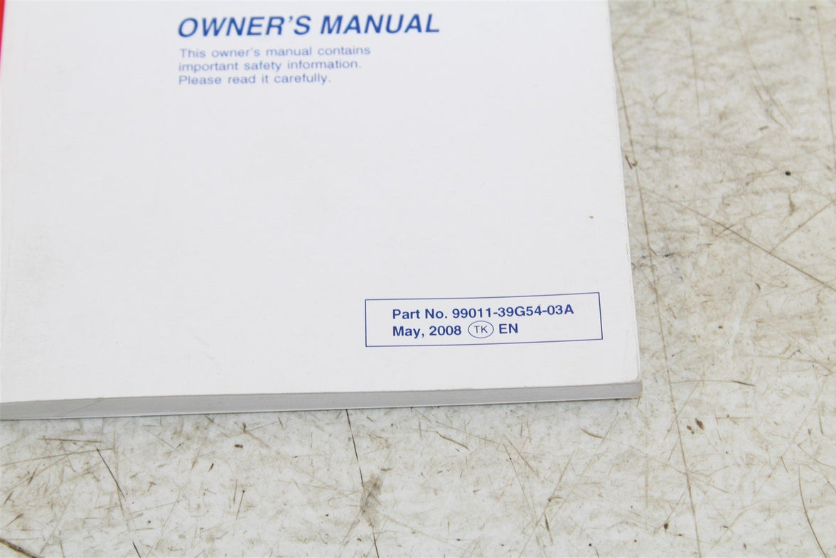 Suzuki VZ800/Z Owners Manual Book 99011-39G54-03A