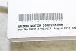 Suzuki GSXR 1000 Owners Manual Book 99011-47H52-03A