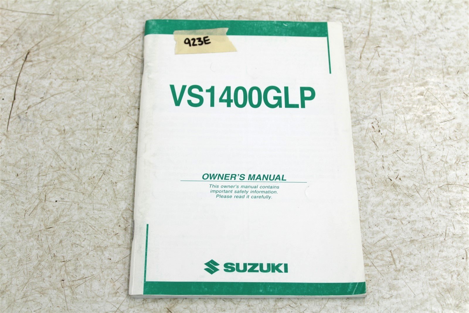 Suzuki VS1400 GLP Owner's Manual Operator User Guide