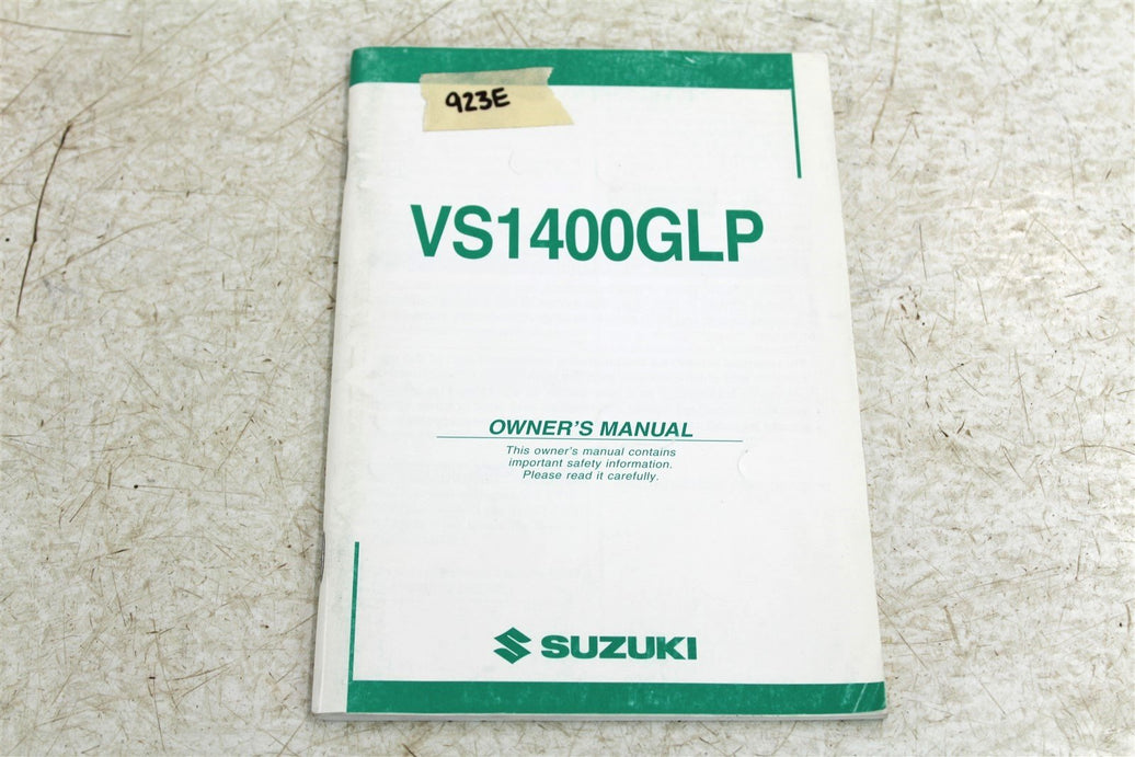 Suzuki VS1400 GLP Owner's Manual Operator User Guide