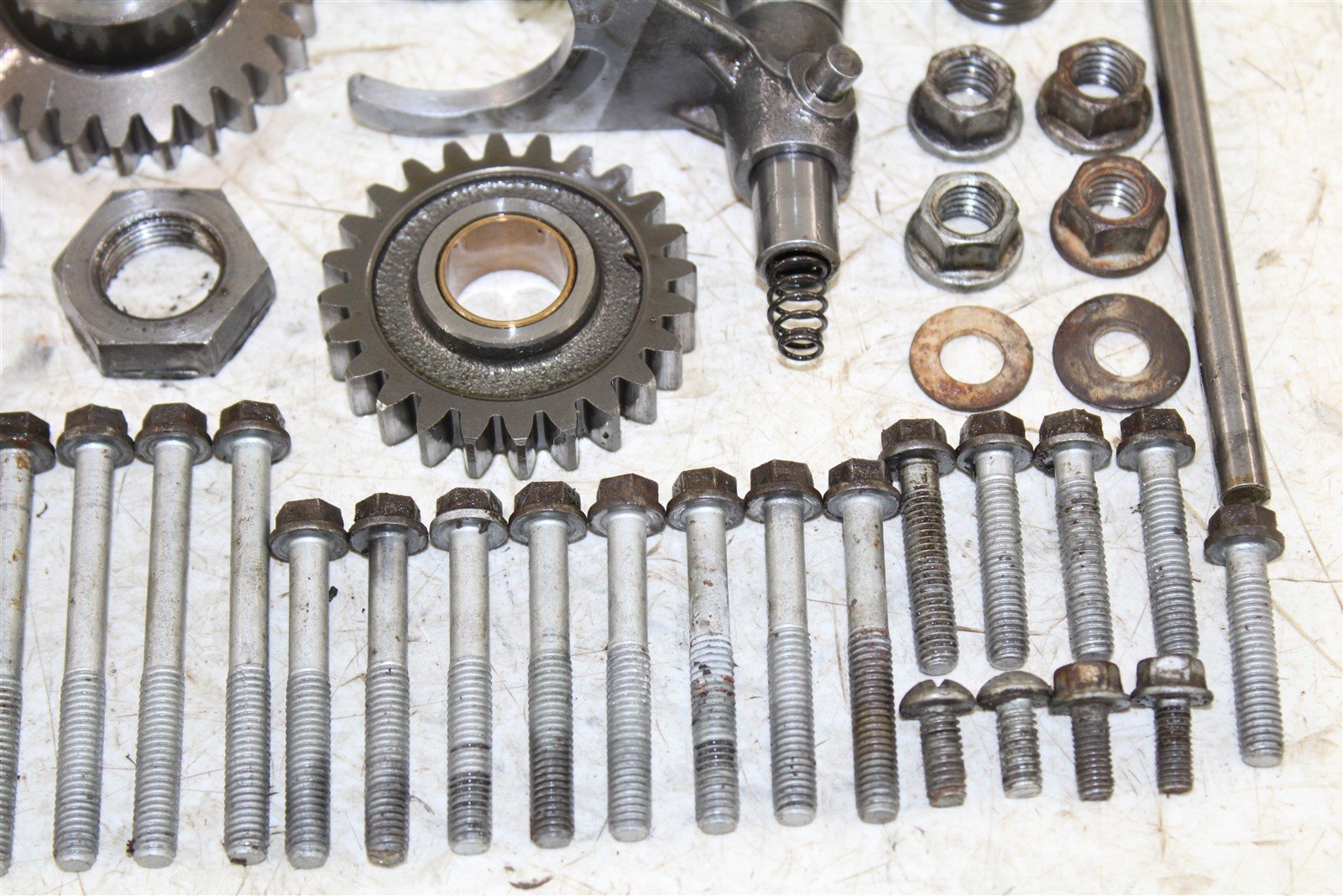 2001 KTM 300 EXC Transmission Gears Shift Shaft Forks Drum