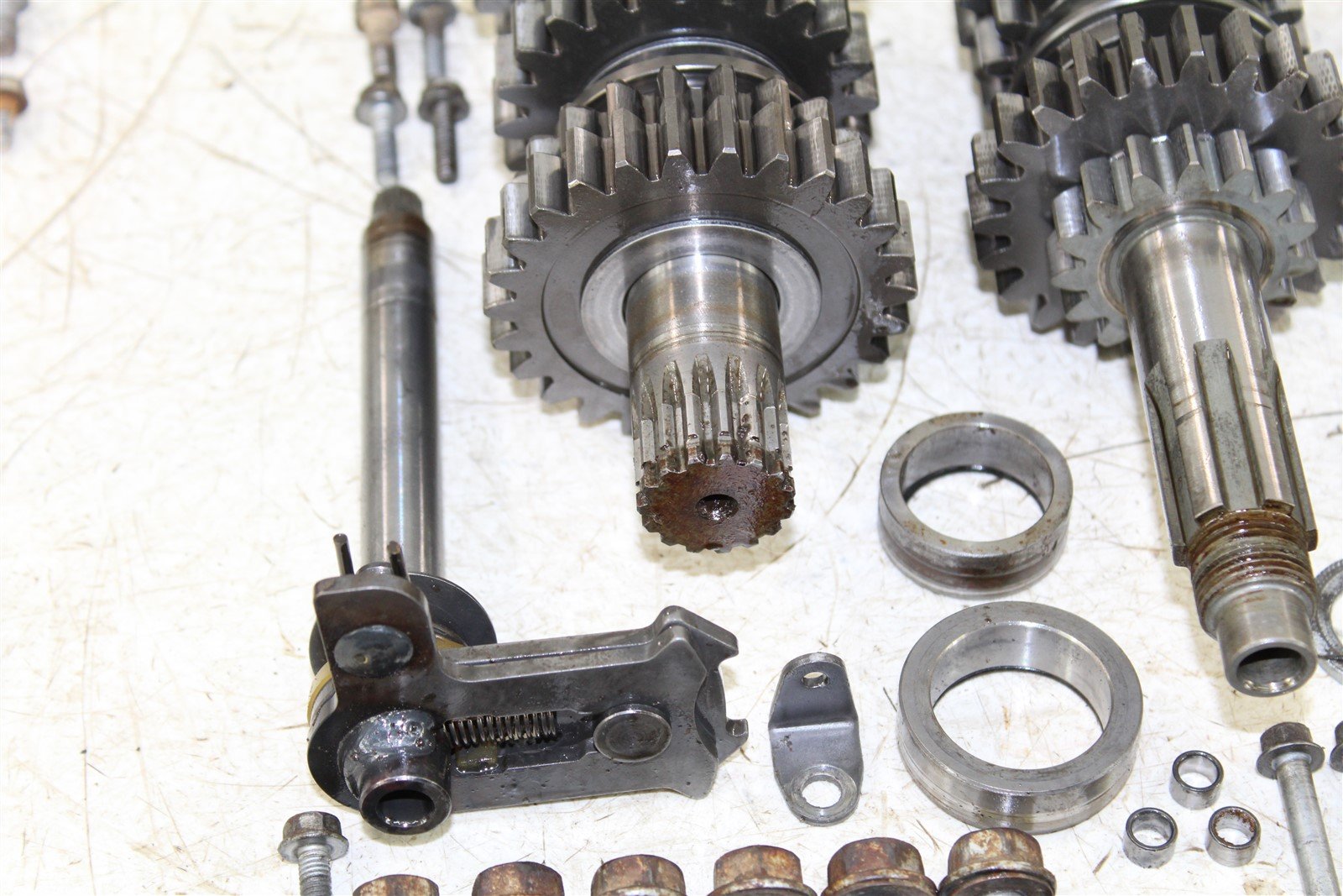 2001 KTM 300 EXC Transmission Gears Shift Shaft Forks Drum