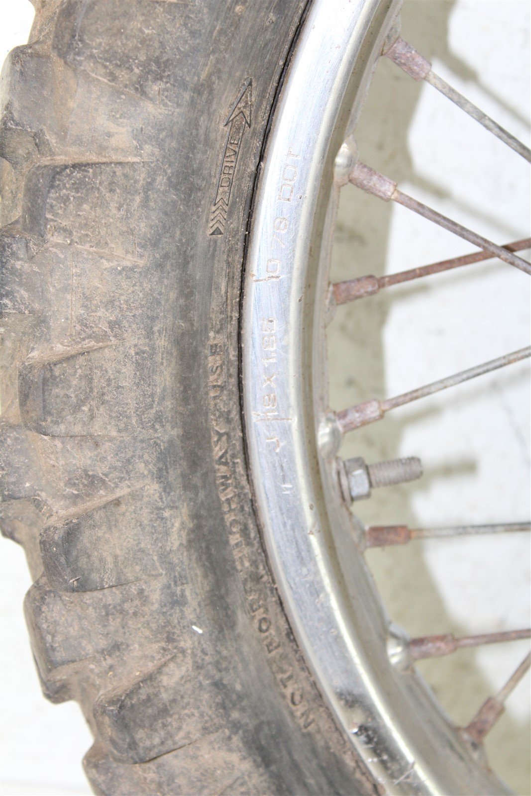 1979 Honda XR 185 Rear Wheel Rim