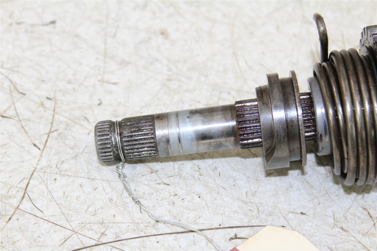 1979 Honda XR 185 Kick Start Shaft Kicker Gear Spring