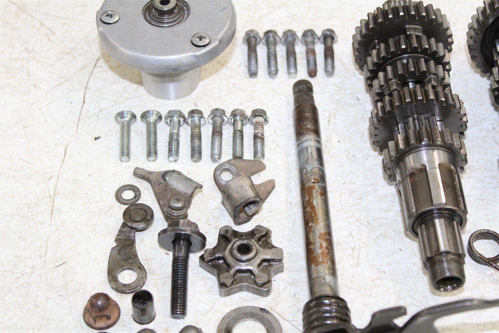 1979 Honda XR 185 Transmission Gears Shift Shaft Forks Drum Oil Slinger Pump