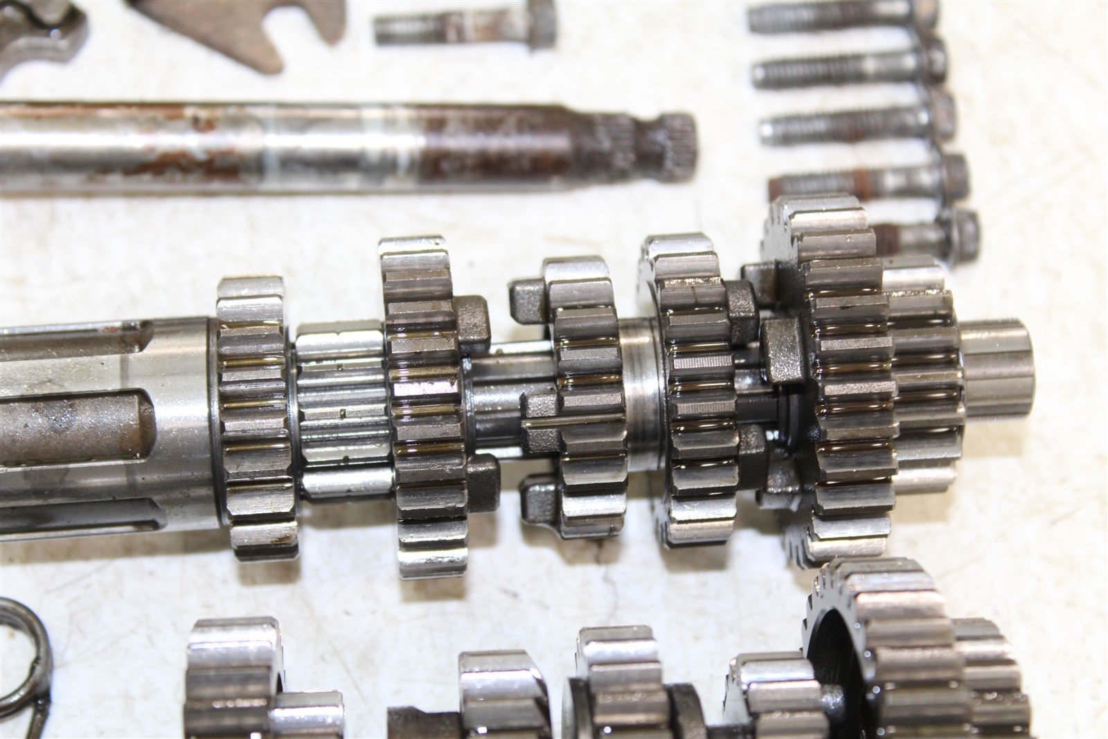 1979 Honda XR 185 Transmission Gears Shift Shaft Forks Drum Oil Slinger Pump