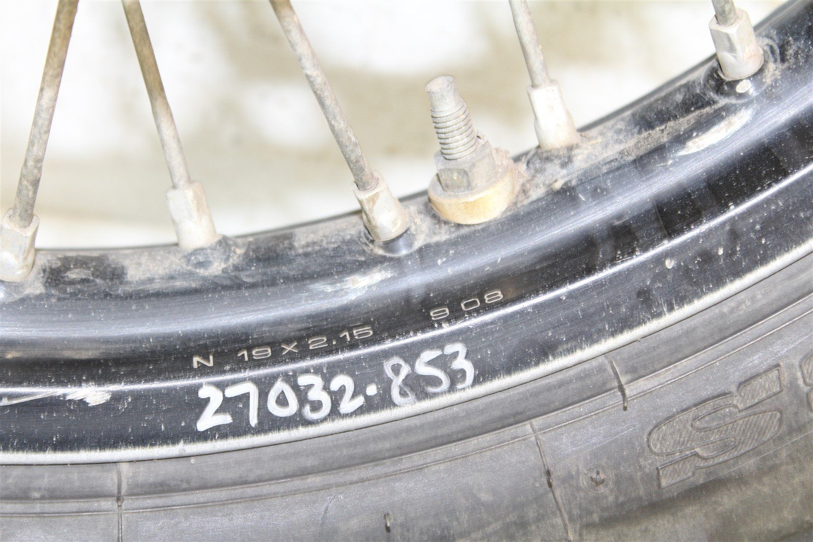 2009 Kawasaki KX 250F Rear Wheel Rim