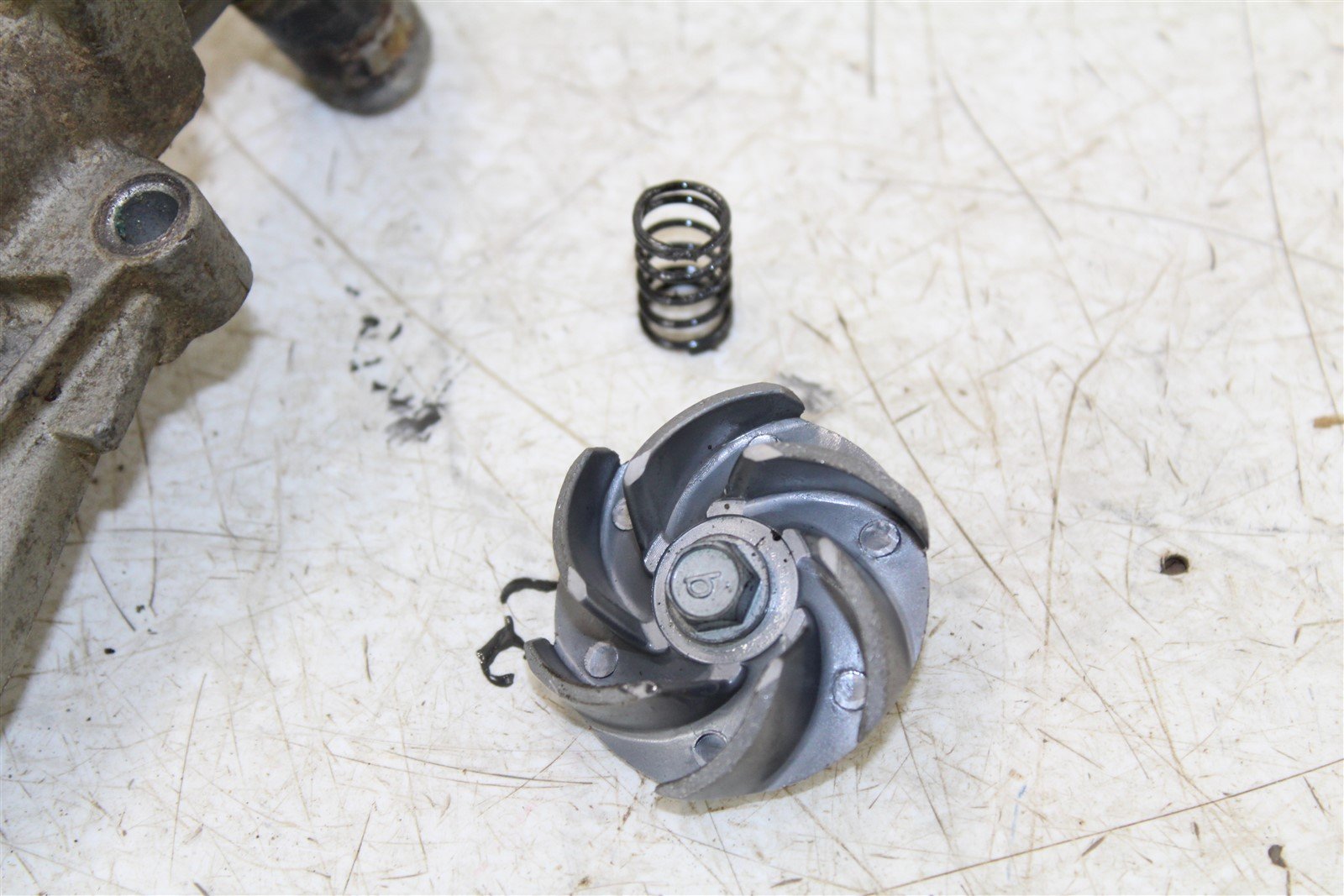 2009 Kawasaki KX 250F Water Pump Impeller Cover