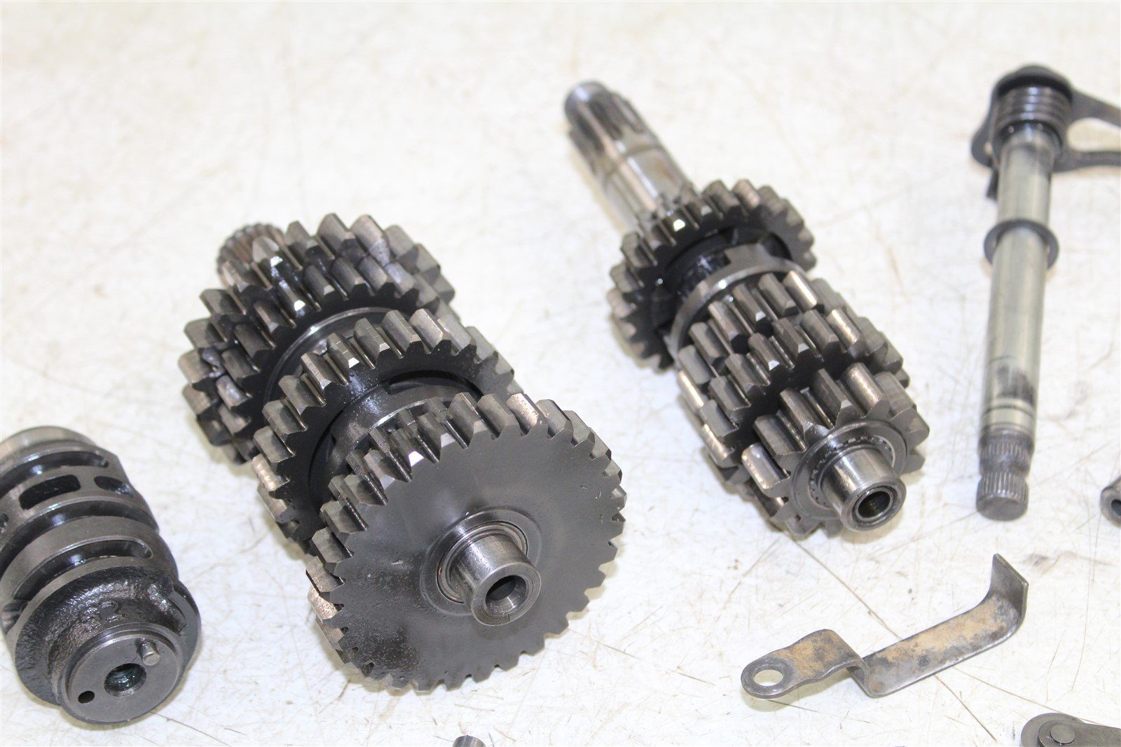 2009 Kawasaki KX 250F Transmission Gears Shift Shaft Forks Drum