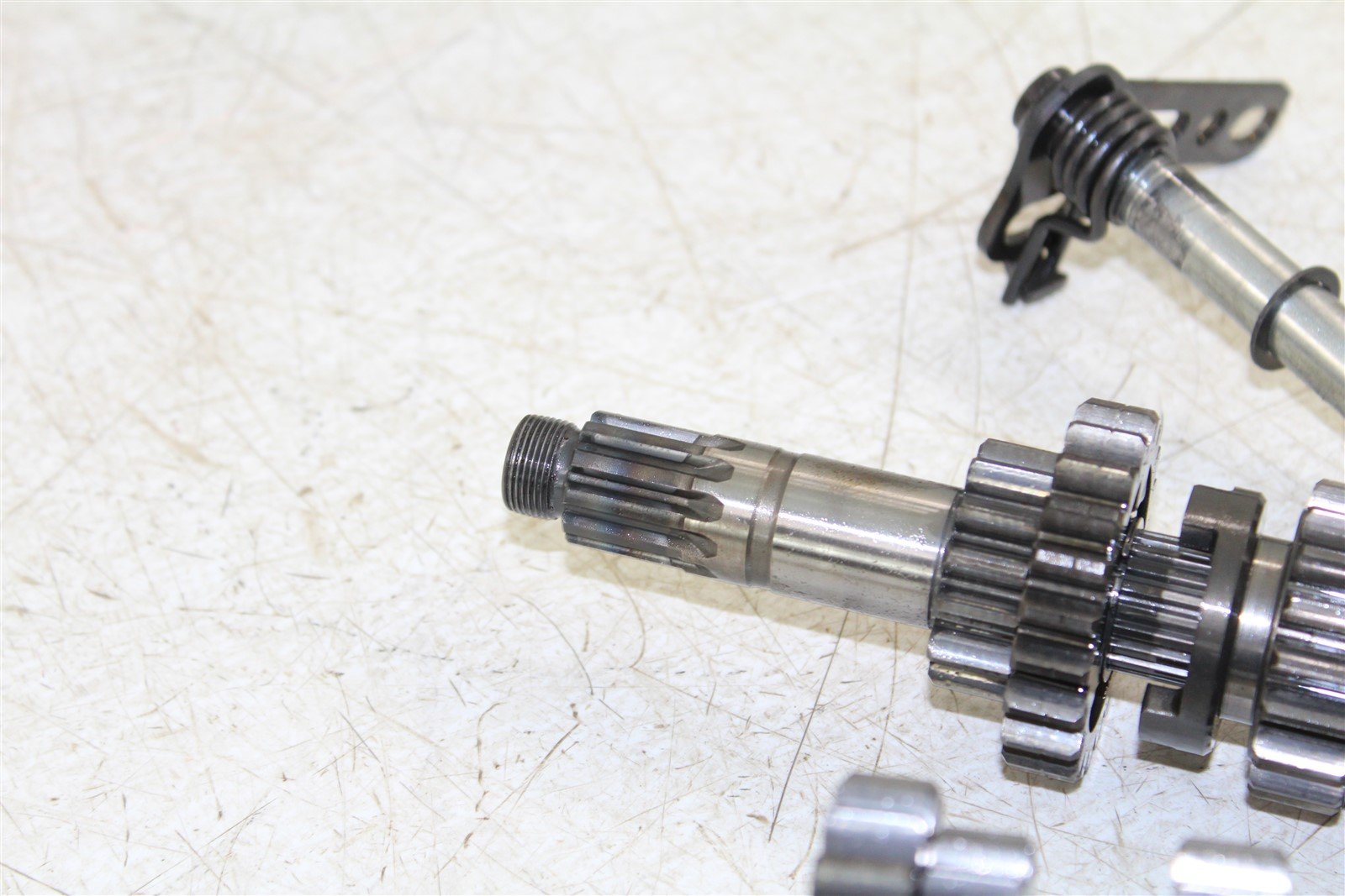 2009 Kawasaki KX 250F Transmission Gears Shift Shaft Forks Drum