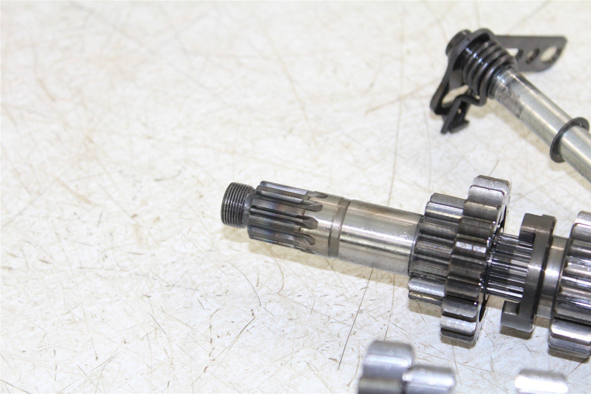 2009 Kawasaki KX 250F Transmission Gears Shift Shaft Forks Drum