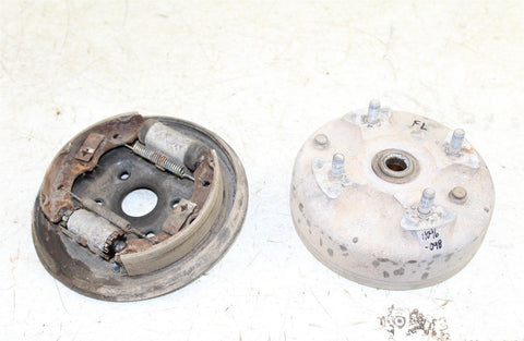 1986 Honda Fourtrax 250 2x4 Front Left Brake Drum Backing Plate Panel Hub
