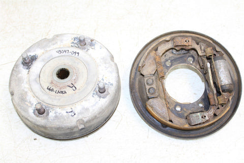 1999 Suzuki Quadrunner LT 250 4x4 Front Right Brake Drum Backing Plate Panel Hub