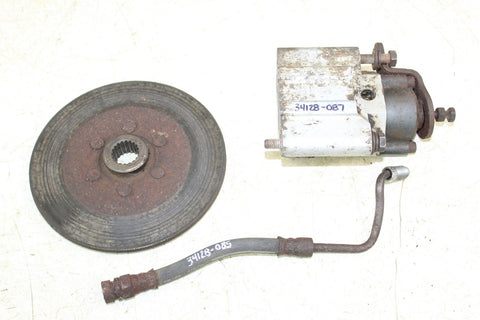 1996 Polaris Xplorer 300 4x4 Rear Brake Caliper w/ Rotor Hose Line