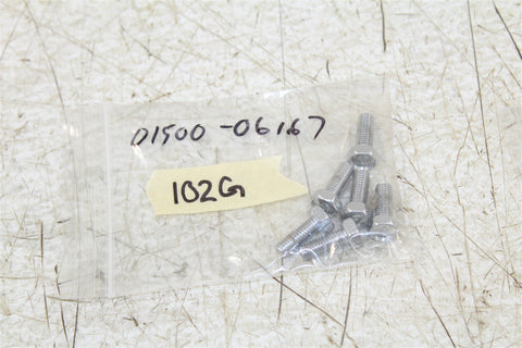 NOS Genuine Suzuki Bolt NEW OEM 01500-06167 QTY:6