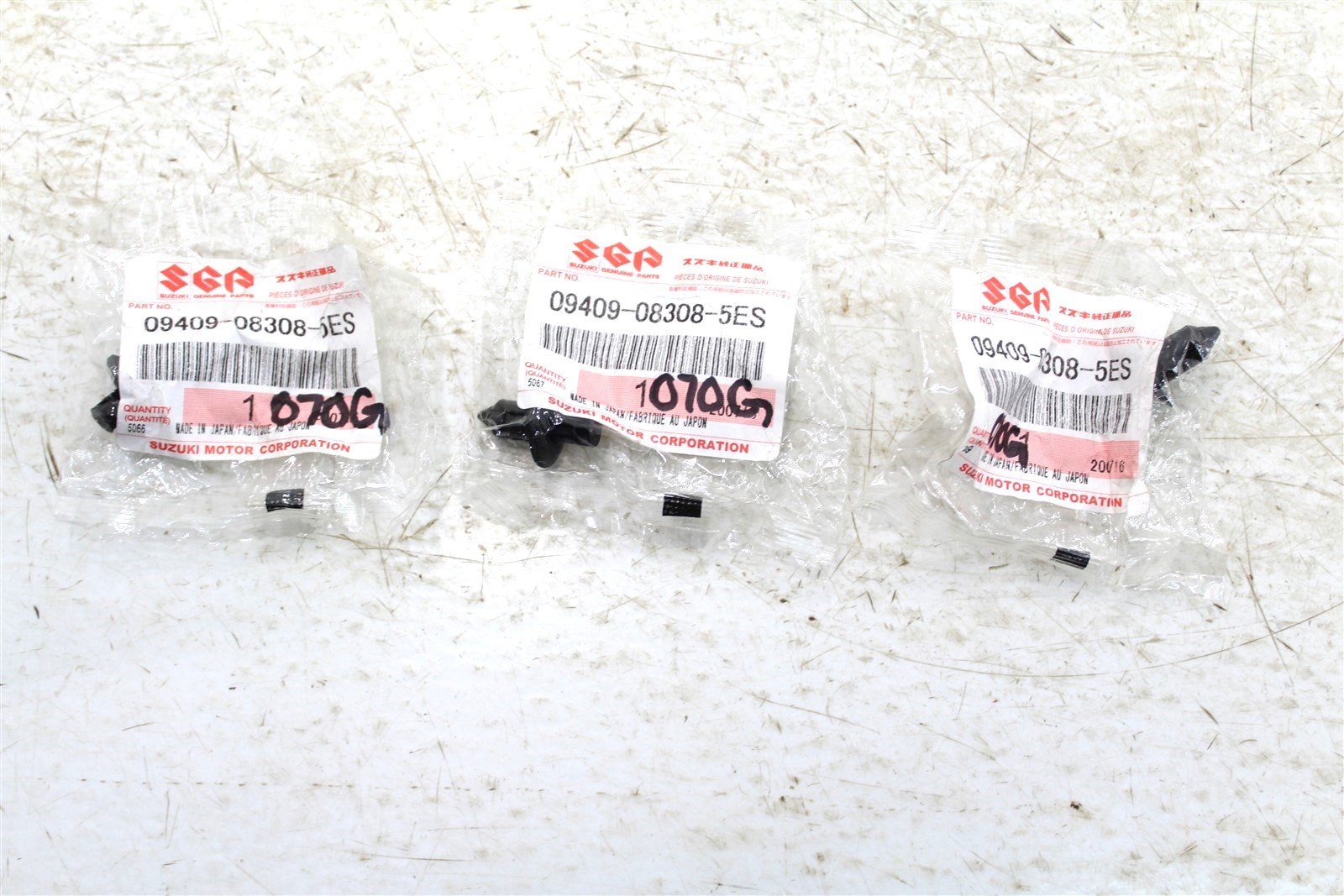 NEW Genuine Suzuki Factory Rivet Fairing Clip OEM 09409-08308-5ES QTY:3