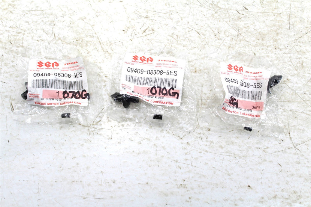 NEW Genuine Suzuki Factory Rivet Fairing Clip OEM 09409-08308-5ES QTY:3