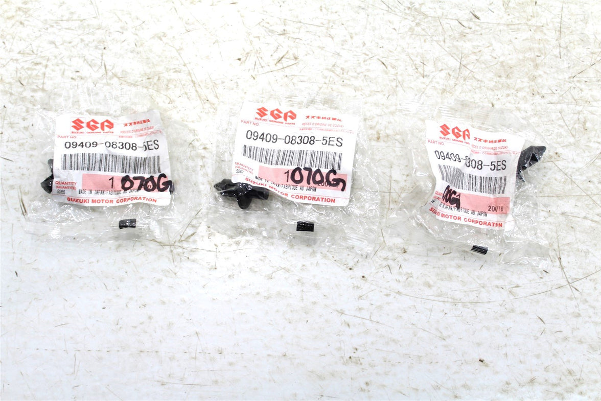 NEW Genuine Suzuki Factory Rivet Fairing Clip OEM 09409-08308-5ES QTY:3