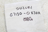 NOS Genuine Suzuki Bolt NEW OEM 07130-0830A