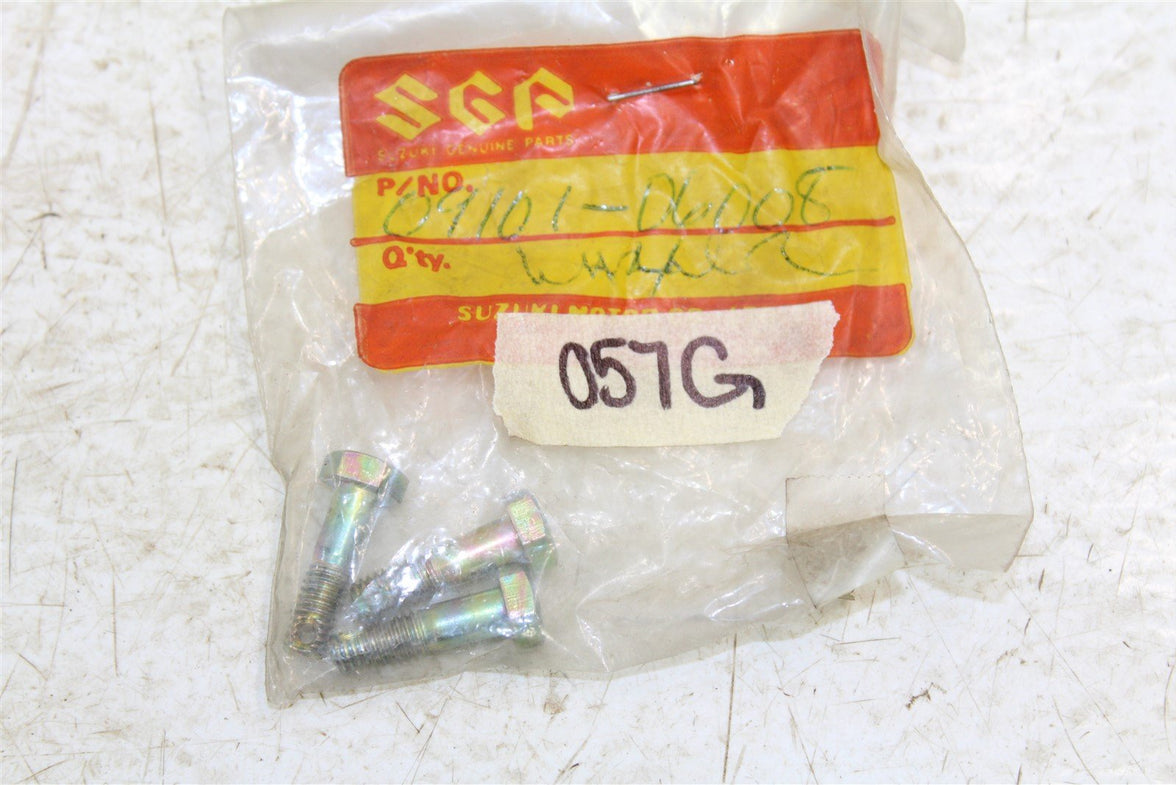 NOS Suzuki Rear Wheel Sprocket Bolt 1985 ALT185 1984-87 LT125 09101-06008 QTY:3