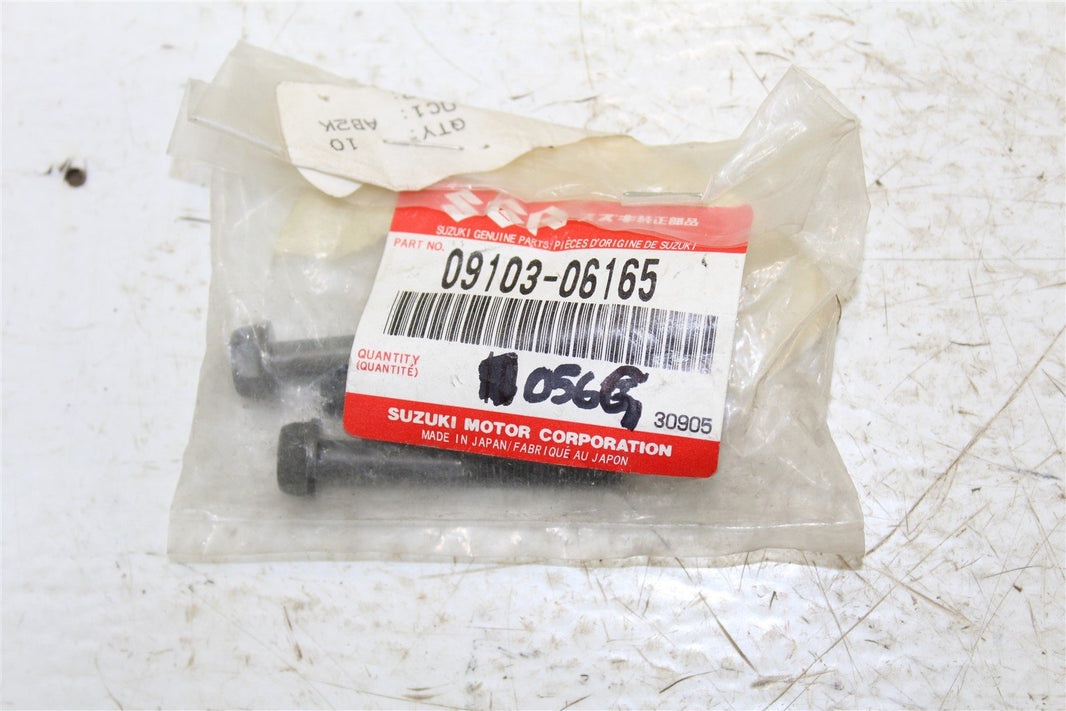 NOS Suzuki Cylinder Head Cam Cap Bolts NEW OEM 09103-06165 QTY:4