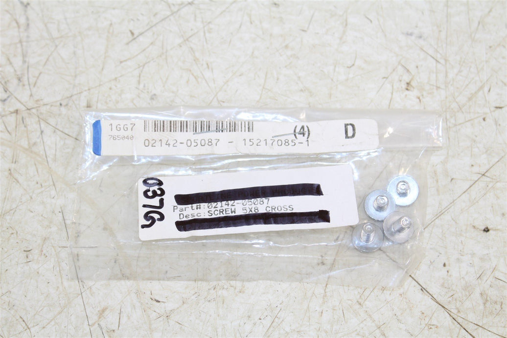 NOS Suzuki 5x8 Phillips Cross Head Screw NEW OEM 02142-05087 QTY:4