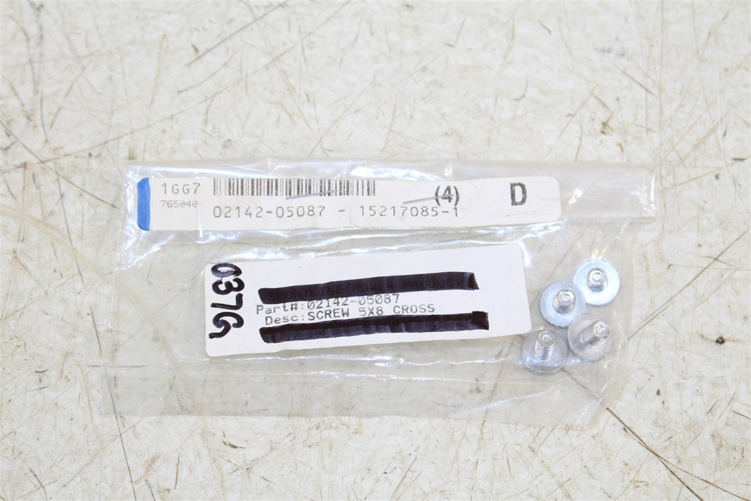 NOS Suzuki 5x8 Phillips Cross Head Screw NEW OEM 02142-05087 QTY:4