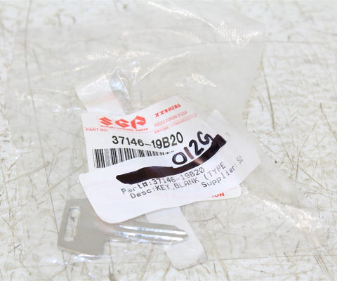 NOS Suzuki Blank Key OEM Part 37146-19B20 (TYPE:E)