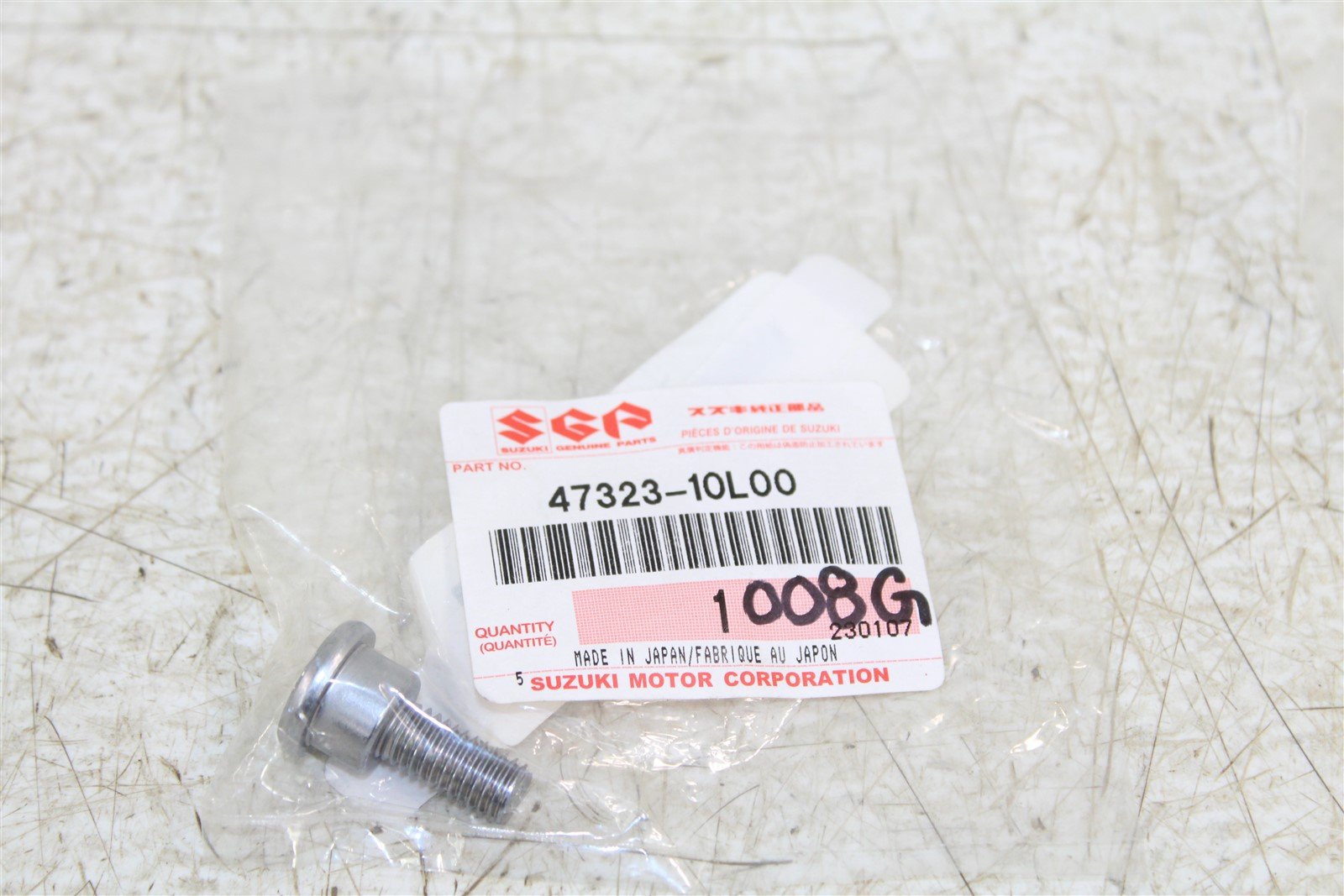 NOS Suzuki Rear Frame Cover Bolt OEM 47323-10L00