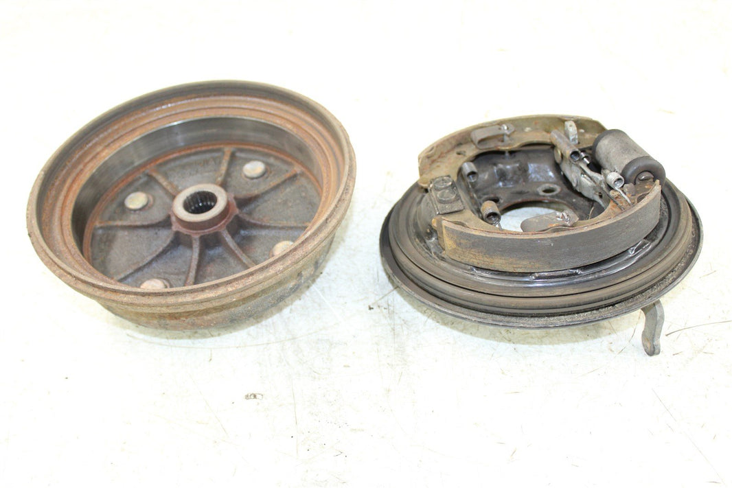 2002 Kawasaki Mule 3010 4x4 Rear Left Brake Drum Backing Plate Panel Hub