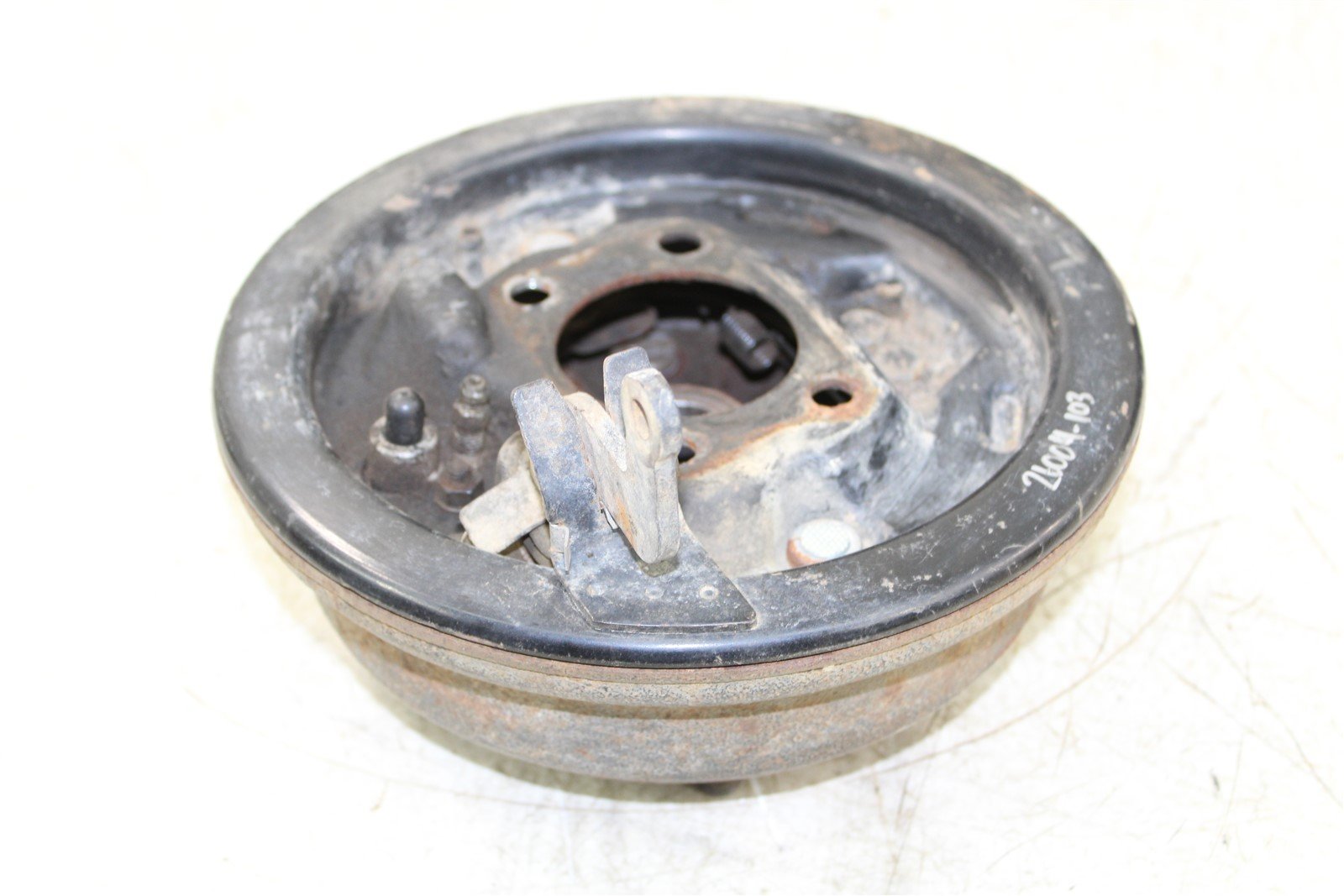 2002 Kawasaki Mule 3010 4x4 Rear Left Brake Drum Backing Plate Panel Hub