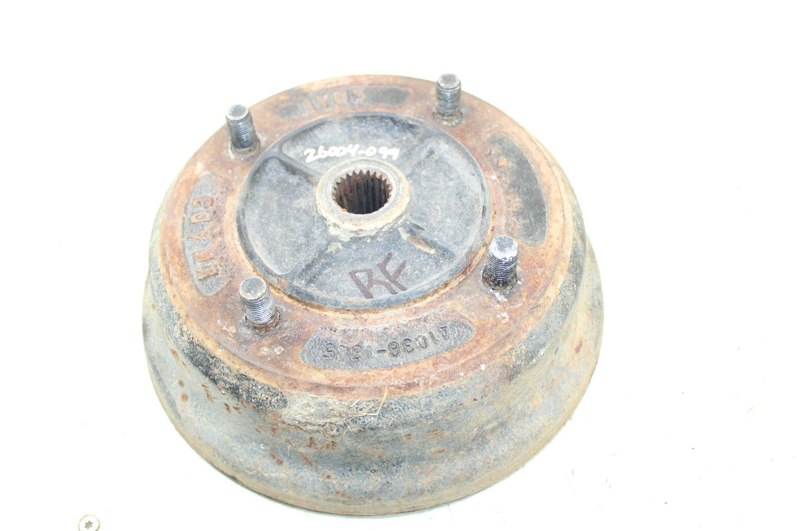 2002 Kawasaki Mule 3010 4x4 Front Right Brake Drum Backing Plate Panel Hub