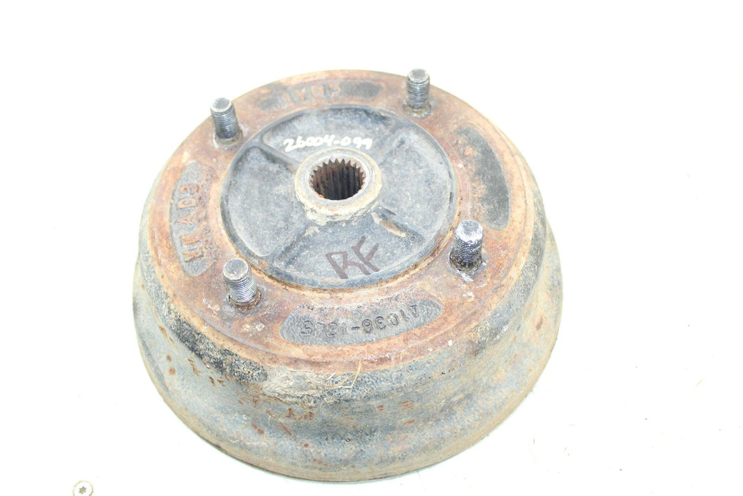 2002 Kawasaki Mule 3010 4x4 Front Right Brake Drum Backing Plate Panel Hub