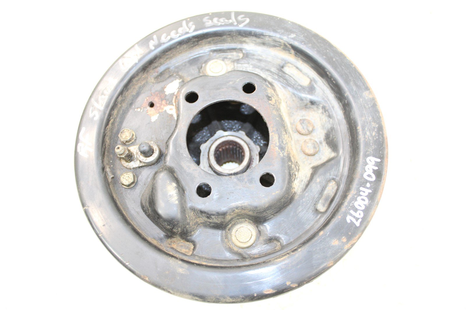 2002 Kawasaki Mule 3010 4x4 Front Right Brake Drum Backing Plate Panel Hub