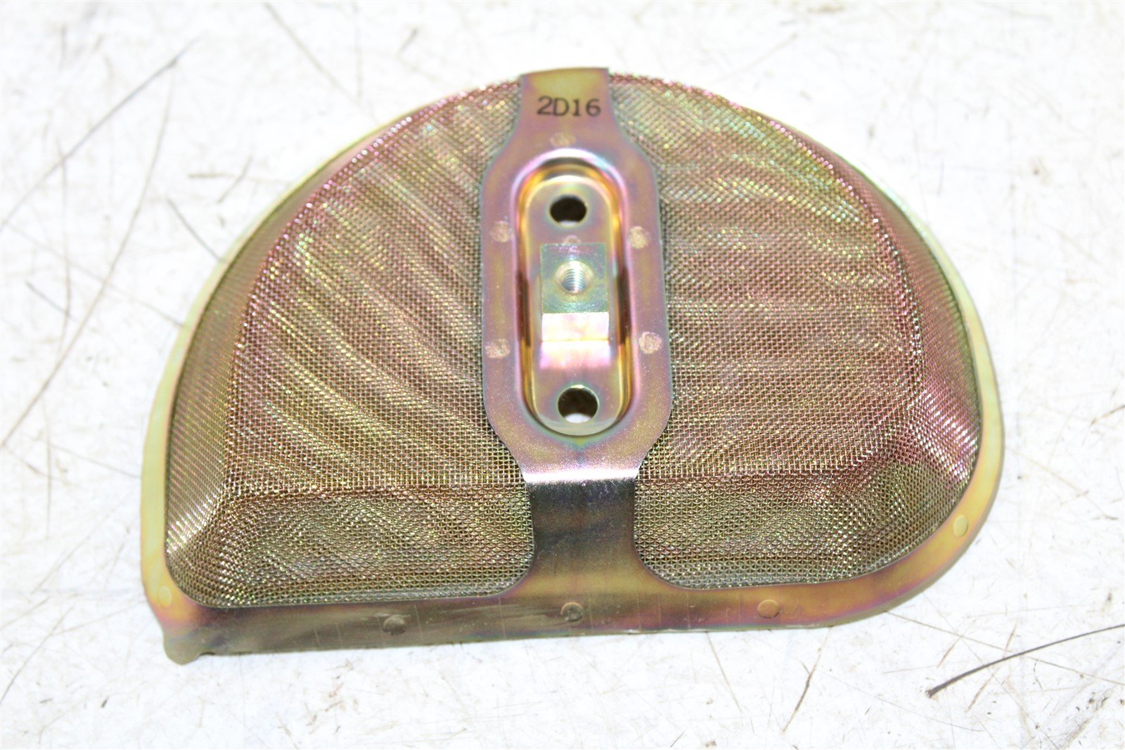 2002 Honda CRF 450R Air Filter Cage Mount Element Base Blow Back Screen