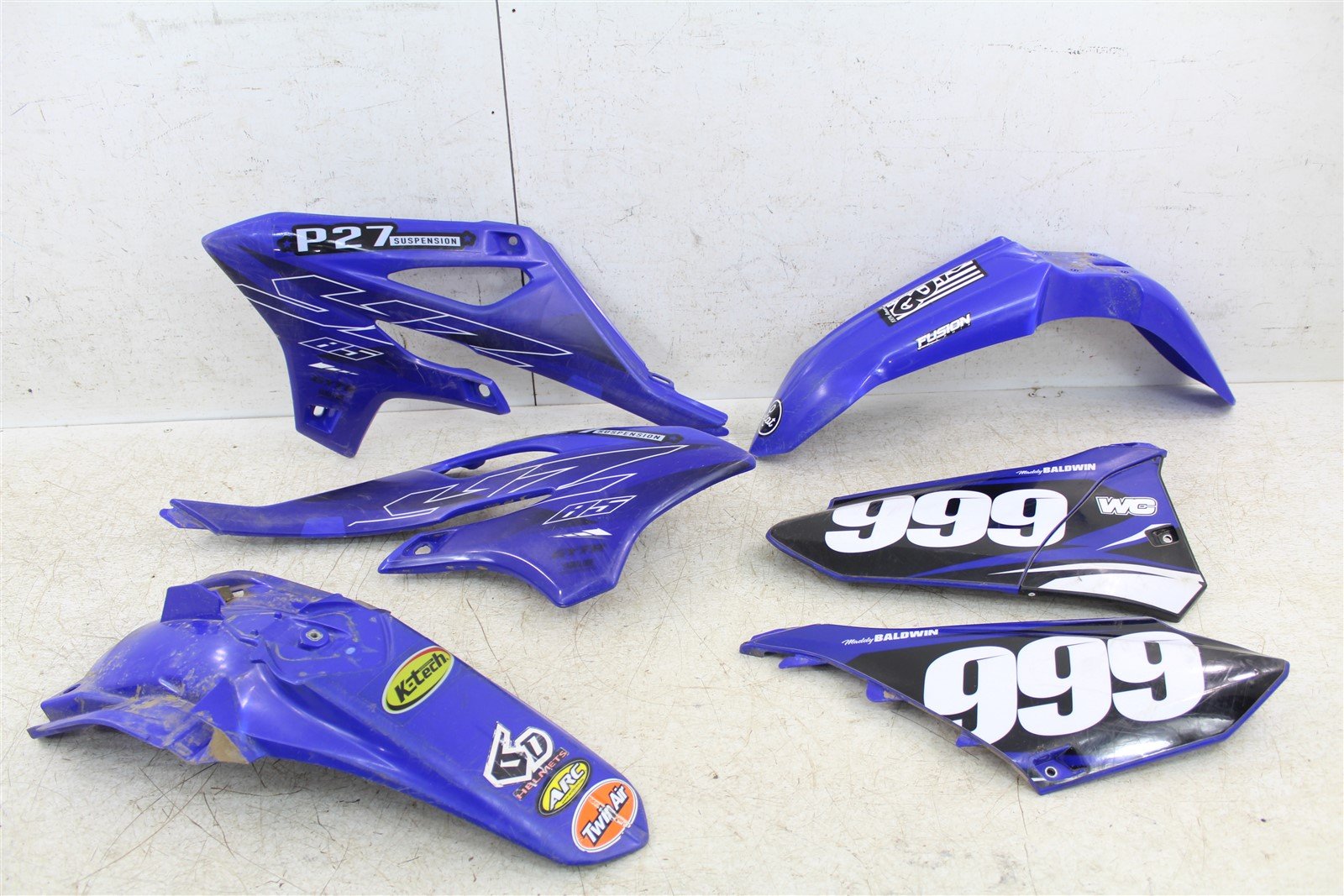 2022 Yamaha YZ85 Front Rear Fender Tank Shrouds Number Plates Plastics 22-25