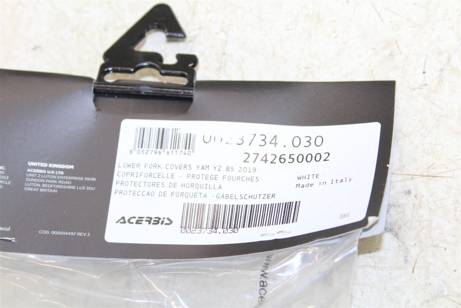 Acerbis Full Plastics Kit 21 Original 274666345 for Yamaha YZ85 2019-2021