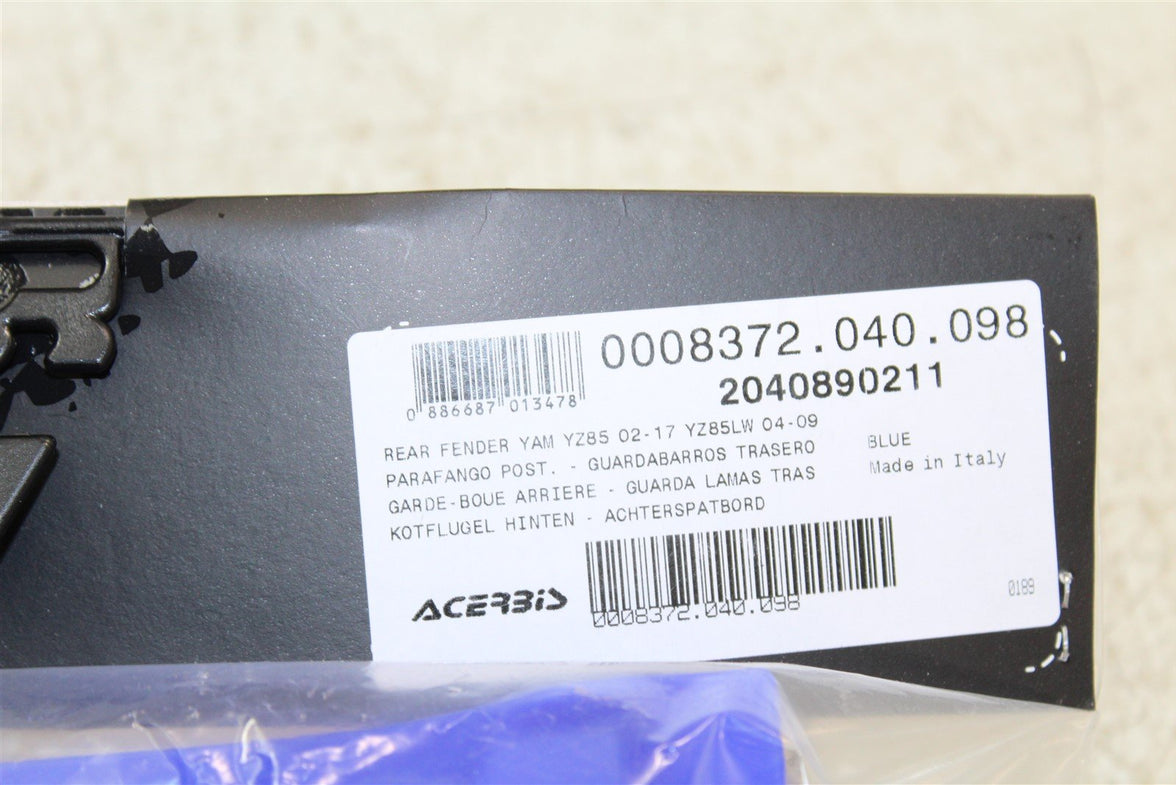 Acerbis Full Plastics Kit 21 Original 274666345 for Yamaha YZ85 2019-2021
