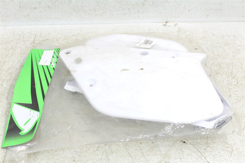1989-1990 Yamaha YZ 125 250 UFO Rear Number Plates Plastics White NOS 116422