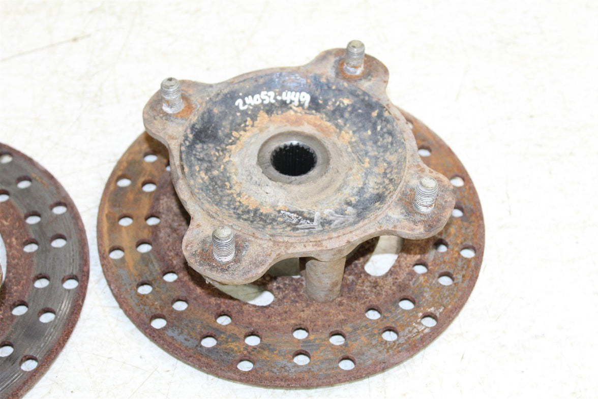 1998 Kawasaki Bayou 300 4x4 Front Hubs Brake Rotors