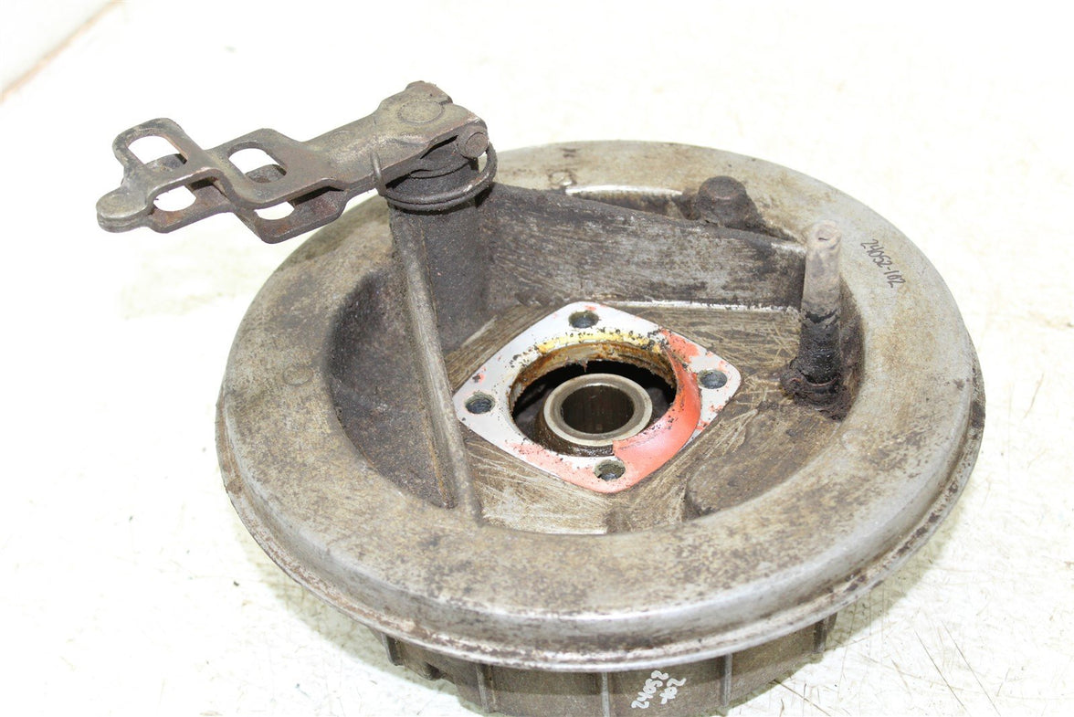 1998 Kawasaki Bayou 300 4x4 Rear Brake Drum Backing Plate Panel Hub