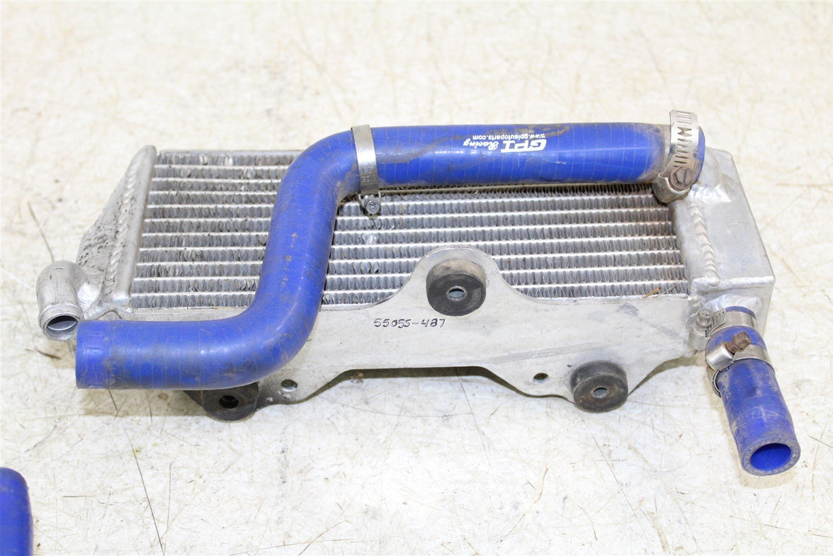 2002 Yamaha YZ 125 GPI Oversized Radiators Left & Right Blue Hoses